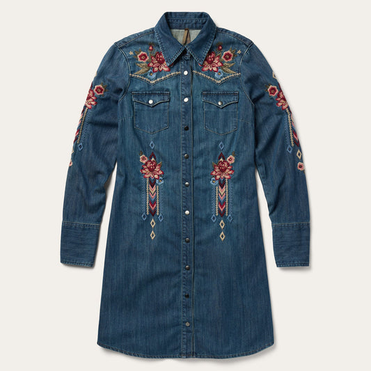 Lavish Denim Shirt Dress Blue - Stetson