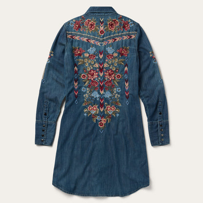 Lavish Denim Shirt Dress Blue - Stetson