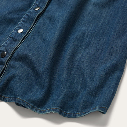 Lavish Denim Shirt Dress Blue - Stetson