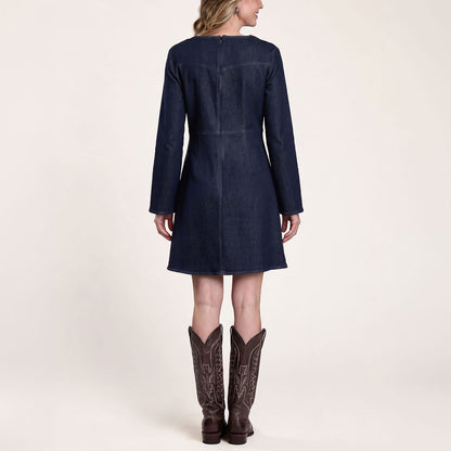 Dark Rinse Denim Dress Blue - Stetson