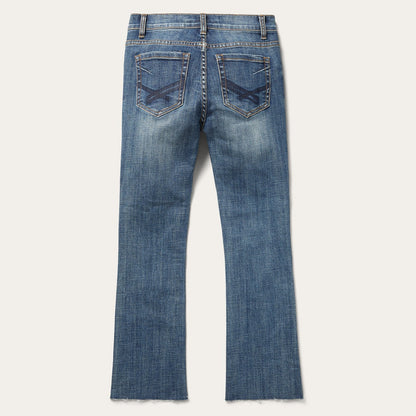 921 High-Rise Flare Crop Jeans Medium Wash - Stetson