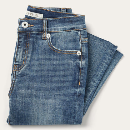 921 High-Rise Flare Crop Jeans Medium Wash - Stetson