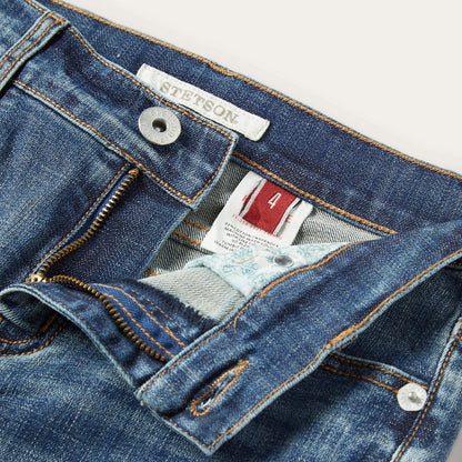 921 High-Rise Flare Crop Jeans Medium Wash - Stetson