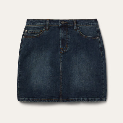 Stretch Denim 5-Pocket Skirt Blue - Stetson