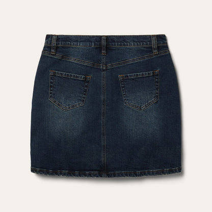 Stretch Denim 5-Pocket Skirt Blue - Stetson