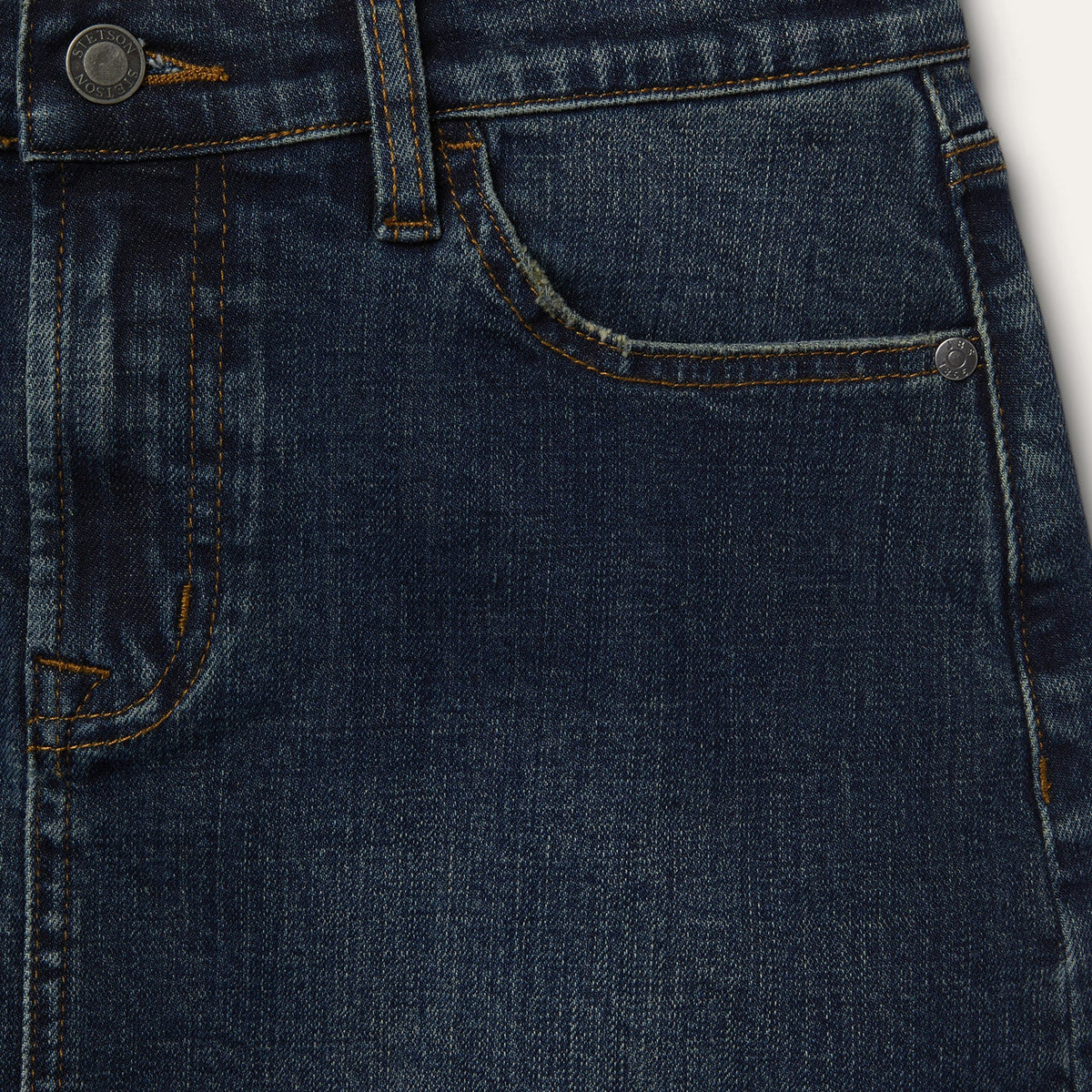 Stretch Denim 5-Pocket Skirt Blue - Stetson