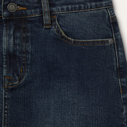 Stretch Denim 5-Pocket Skirt Blue - Stetson