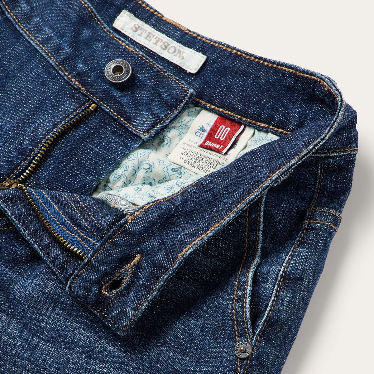 214 City Trouser Jeans Medium Dark Blue - Stetson