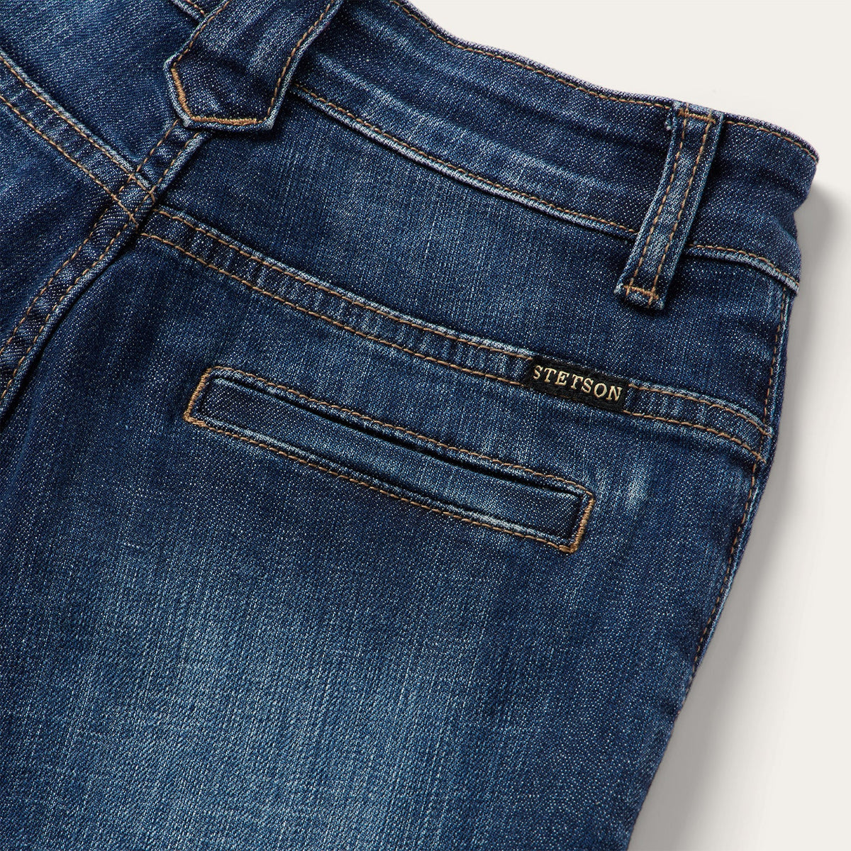 214 City Trouser Jeans Medium Dark Blue - Stetson