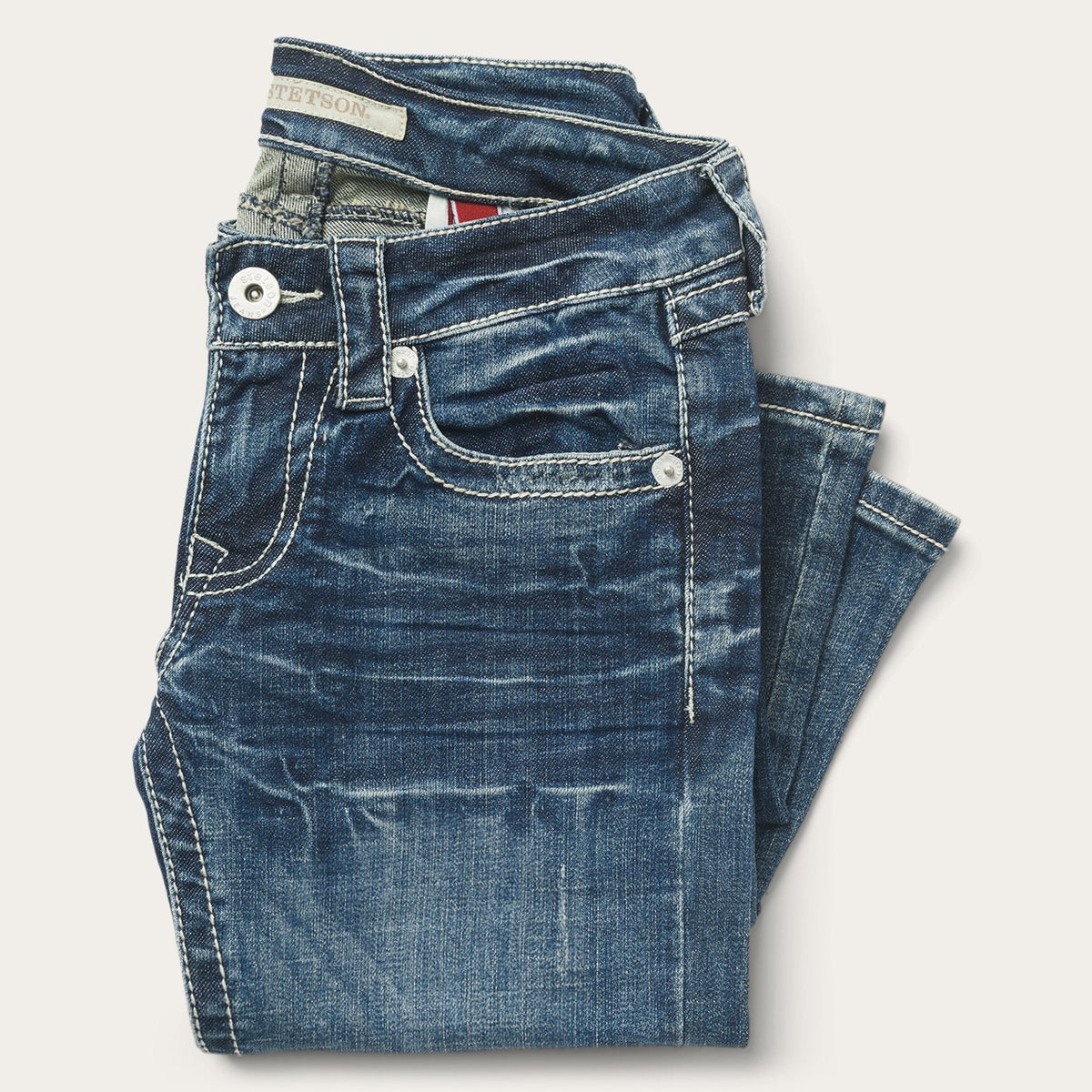 816 Classic Bootcut Jeans Destructed Wash - Stetson