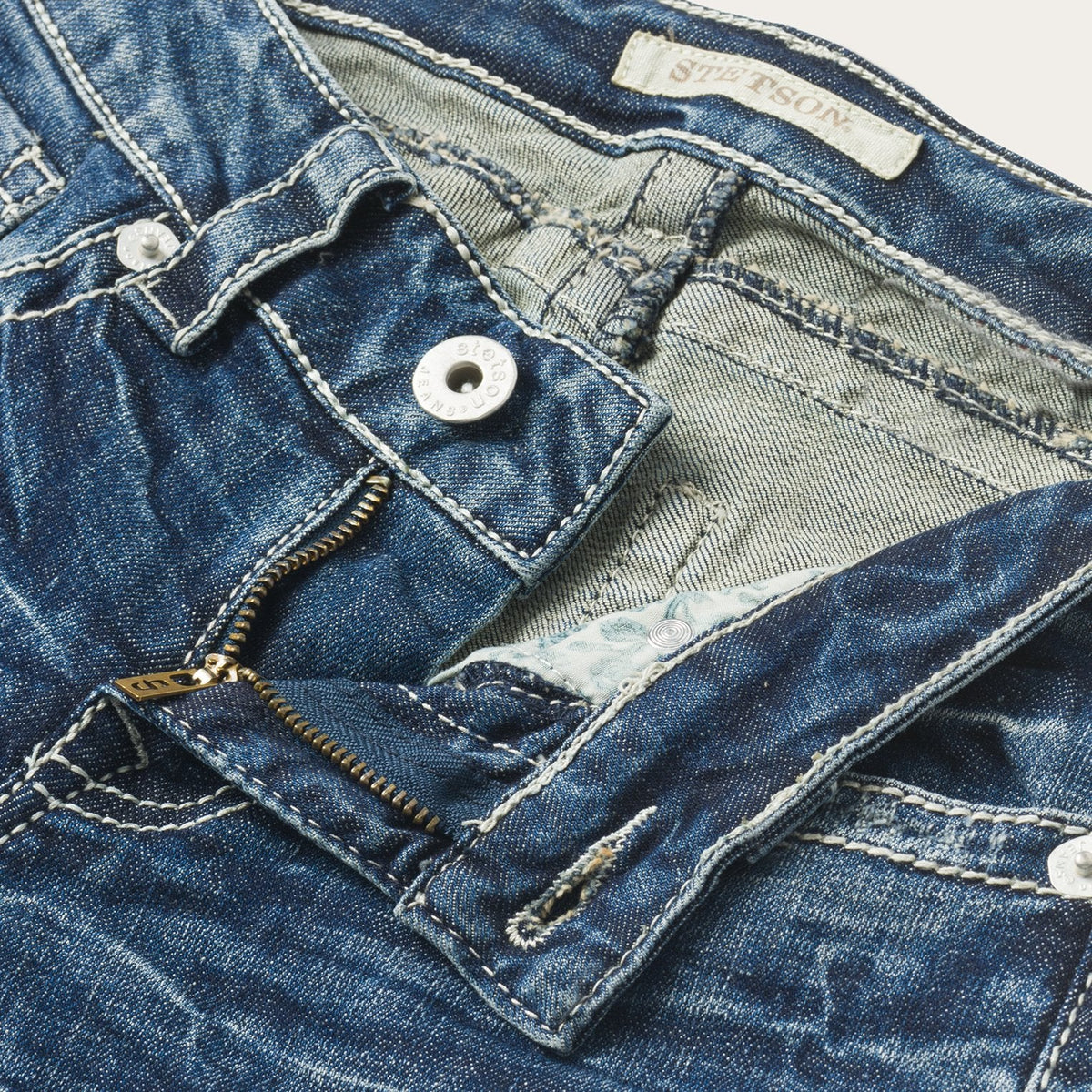 816 Classic Bootcut Jeans Destructed Wash - Stetson