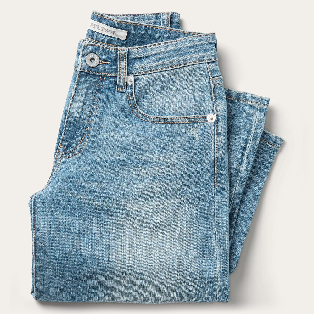 675 Mid-Rise Wide Leg Jeans Light Wash - Stetson