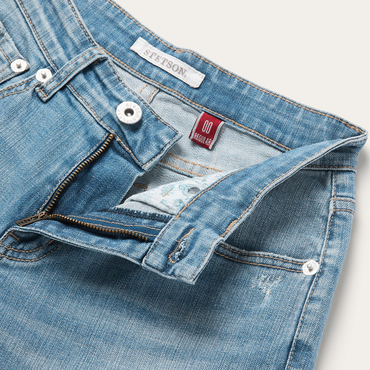 675 Mid-Rise Wide Leg Jeans Light Wash - Stetson