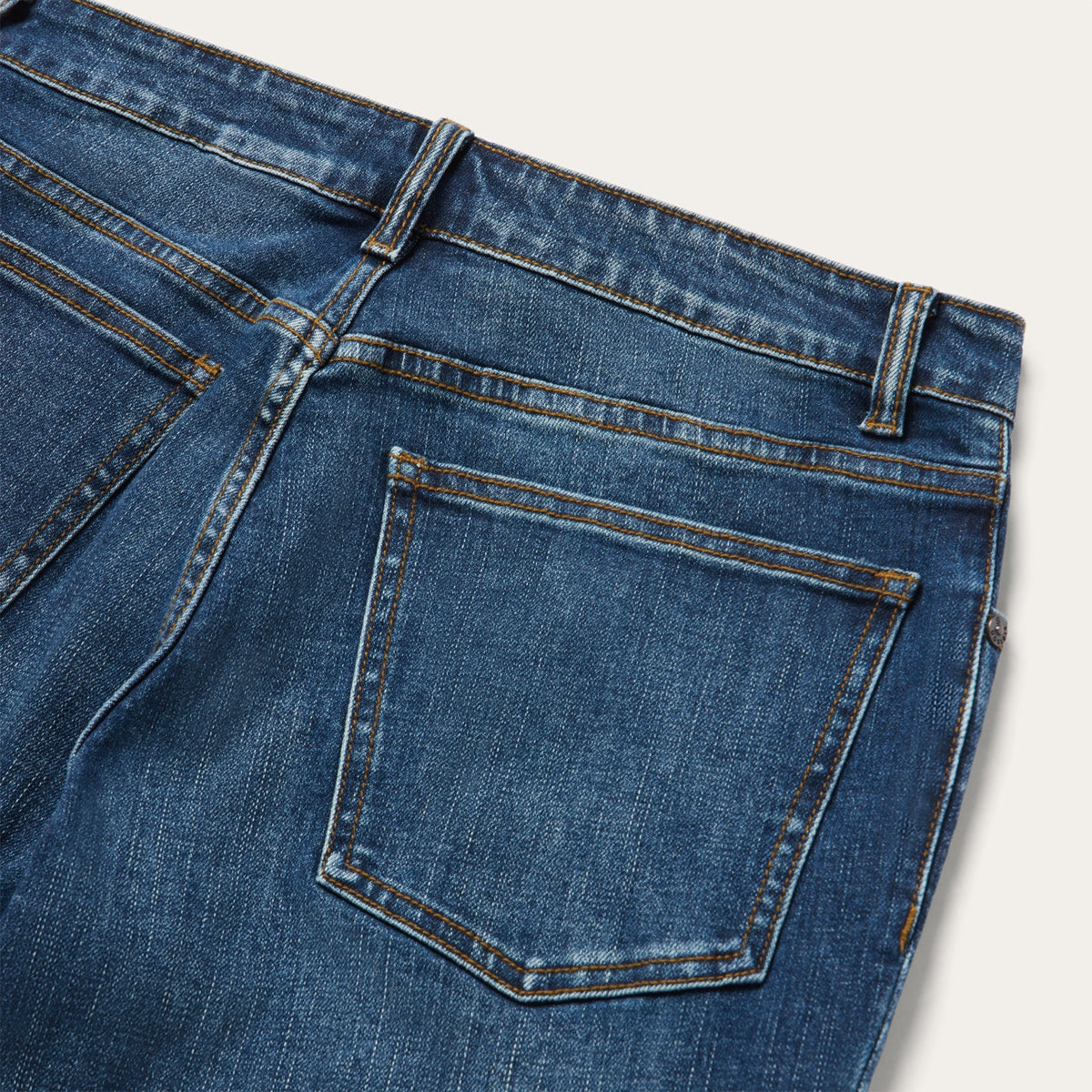 641 Mid-Rise Loose Bootcut Jeans Medium Blue - Stetson