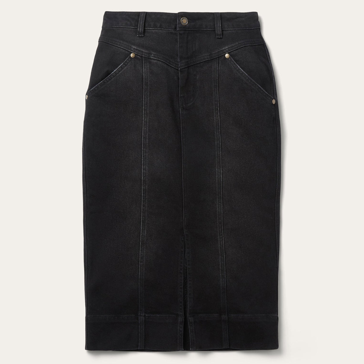 Denim Maxi Skirt Black - Stetson