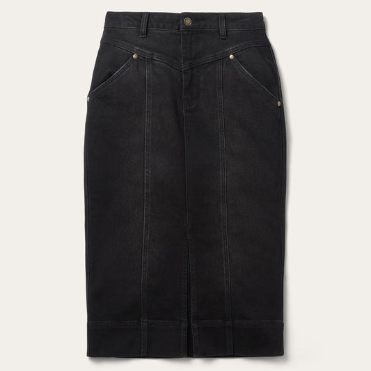 Denim Maxi Skirt Black - Stetson