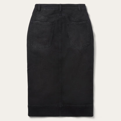 Denim Maxi Skirt Black - Stetson