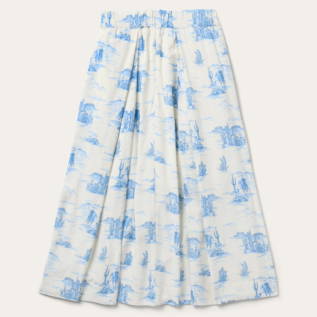 Indigo Trail Print Skirt White - Stetson