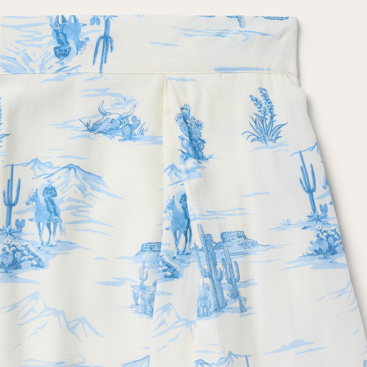 Indigo Trail Print Skirt White - Stetson