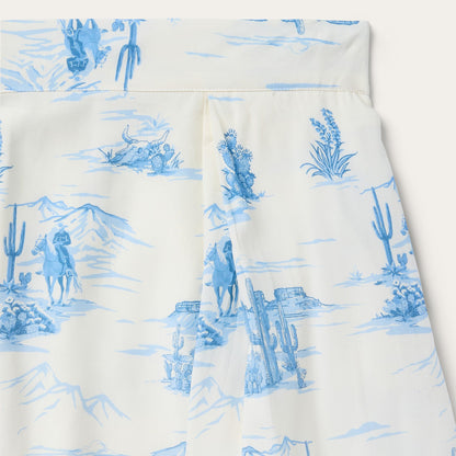Indigo Trail Print Skirt White - Stetson