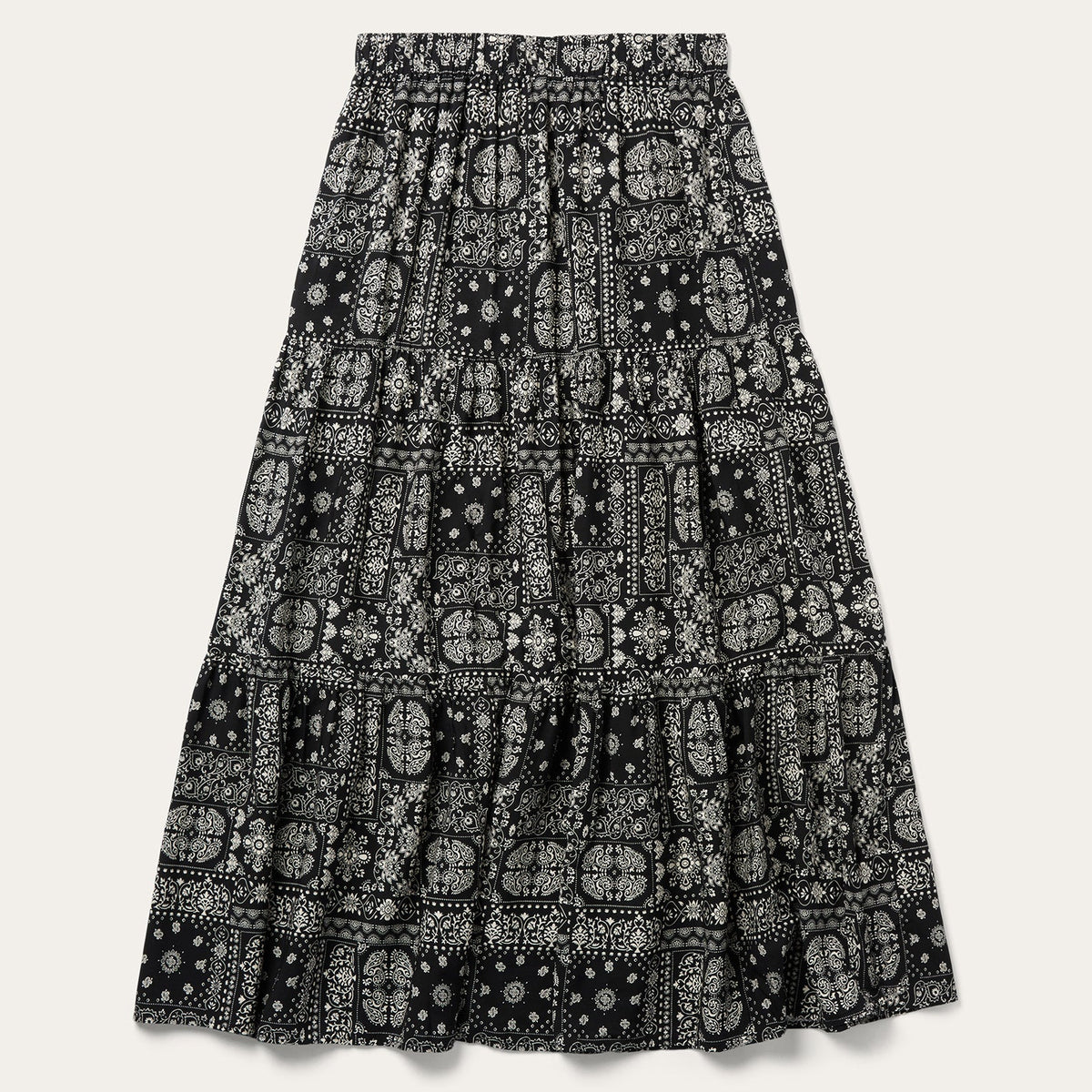Bandana 3-Tiered Skirt Black - Stetson
