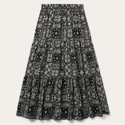 Bandana 3-Tiered Skirt Black - Stetson