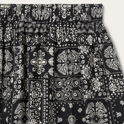 Bandana 3-Tiered Skirt Black - Stetson
