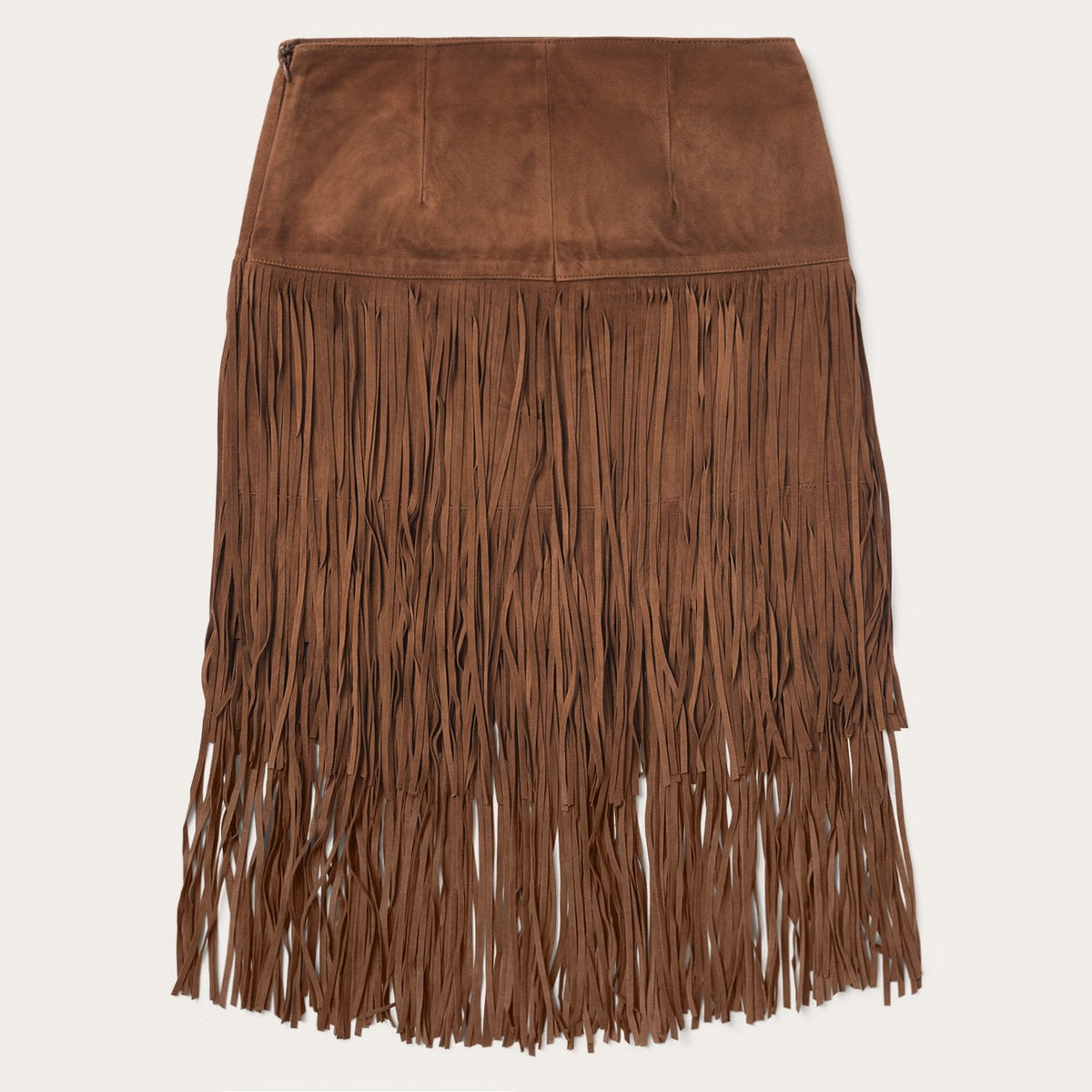 Suede Fringed Skirt Brown - Stetson