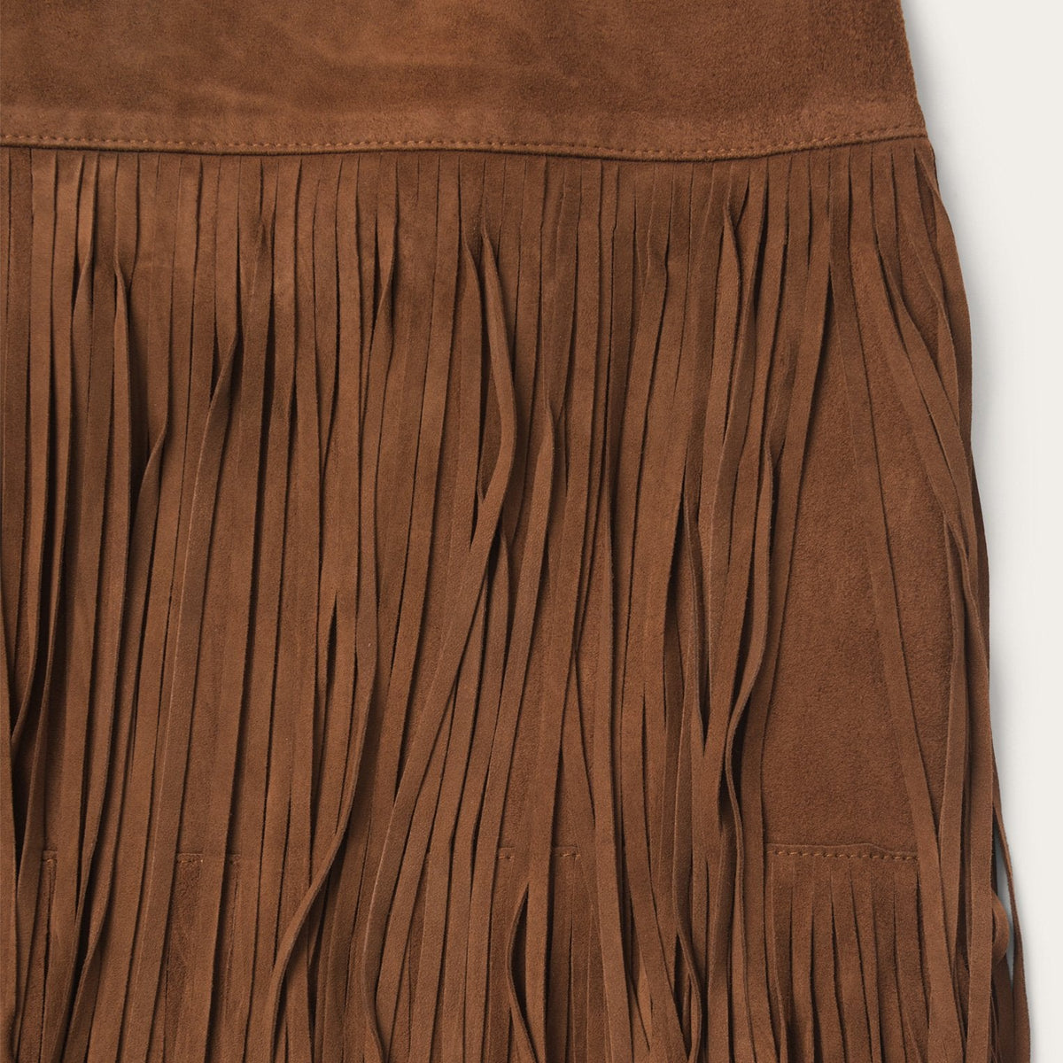 Suede Fringed Skirt Brown - Stetson