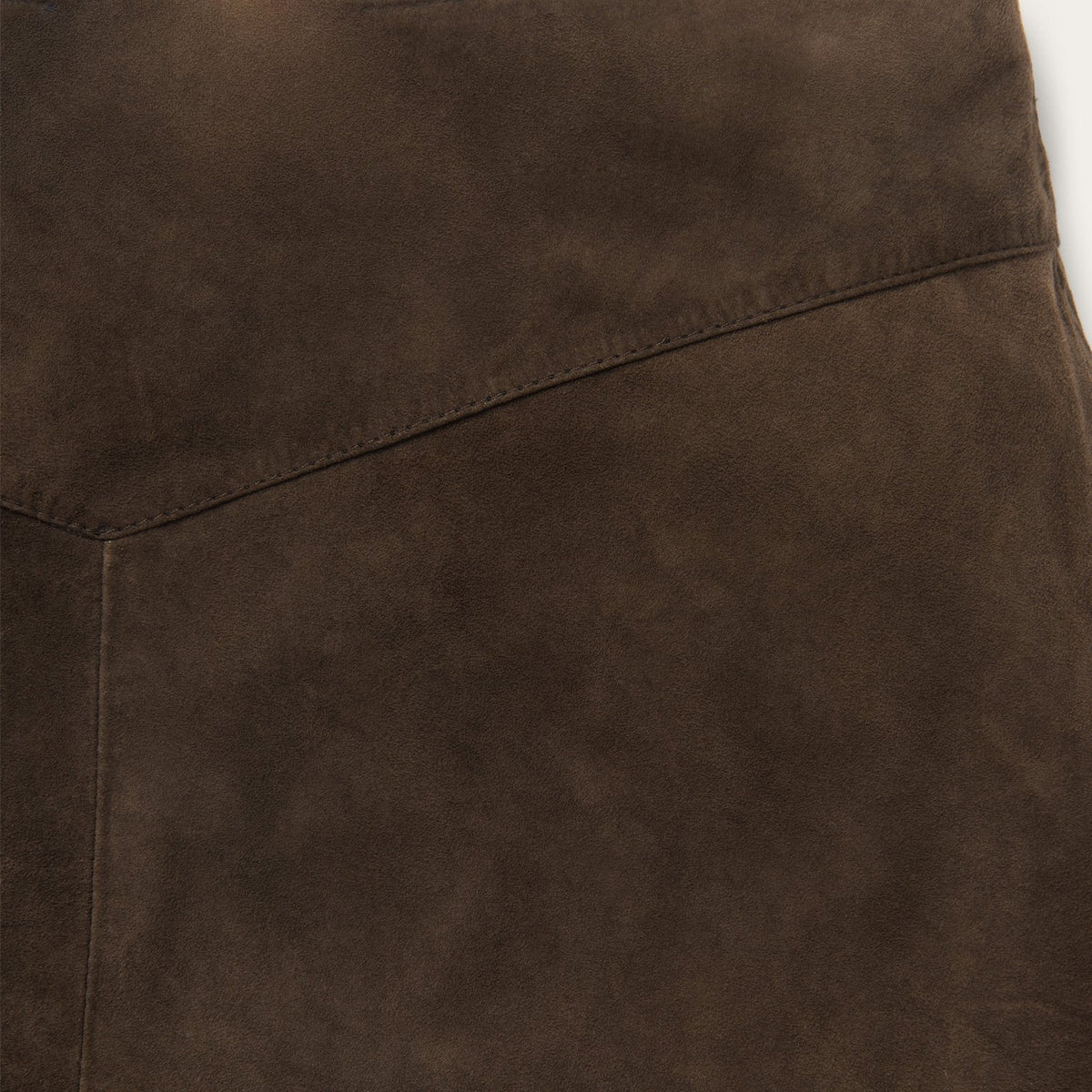 Lamb Suede Skirt with Nailheads Brown - Stetson