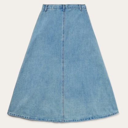 Light Wash Denim Skirt Blue - Stetson