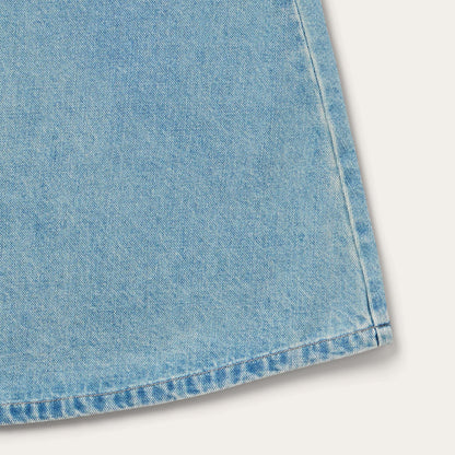 Light Wash Denim Skirt Blue - Stetson