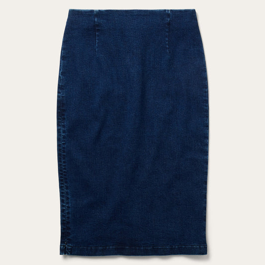 Stretch Denim Pencil Skirt Blue - Stetson