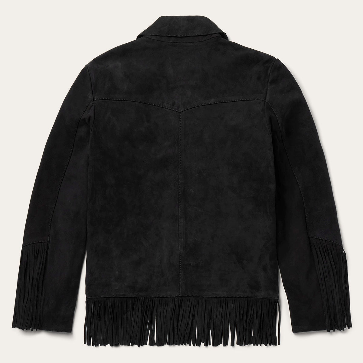 Fringe Suede Jacket Black - Stetson