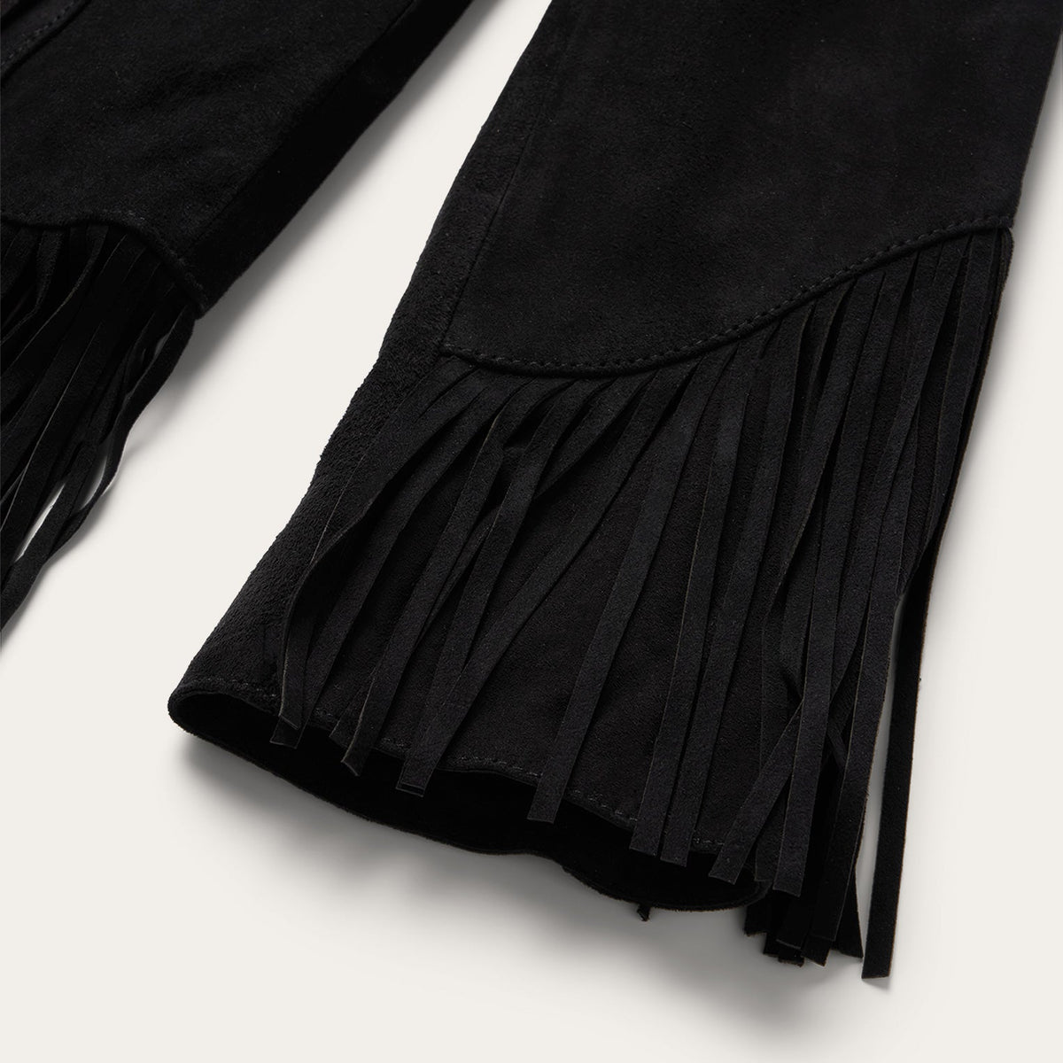 Fringe Suede Jacket Black - Stetson
