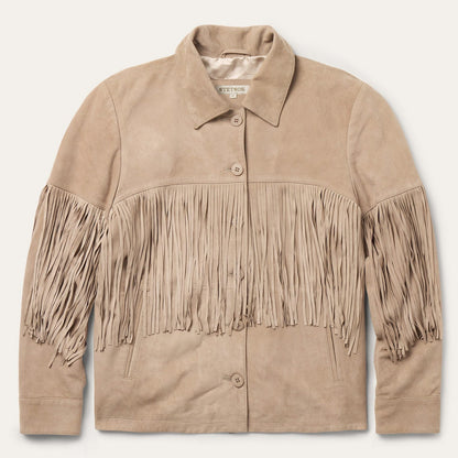 Suede Fringe Jacket Bone - Stetson