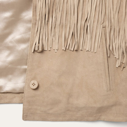 Suede Fringe Jacket Bone - Stetson
