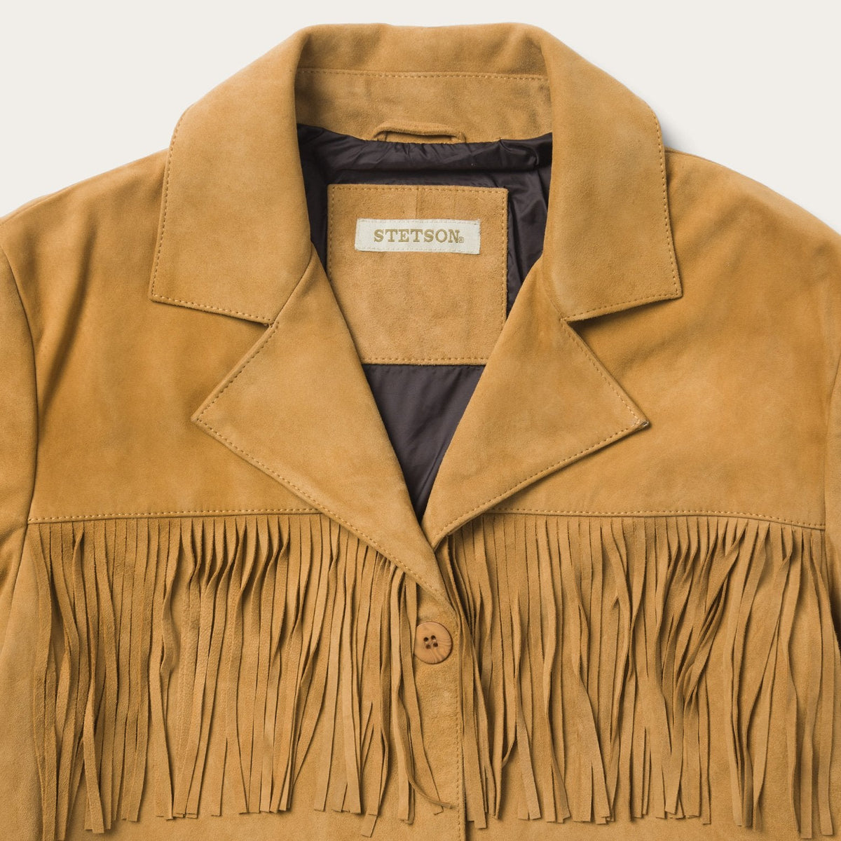 Fringe Suede Jacket Tan - Stetson