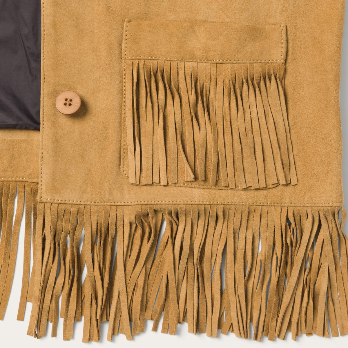 Fringe Suede Jacket Tan - Stetson