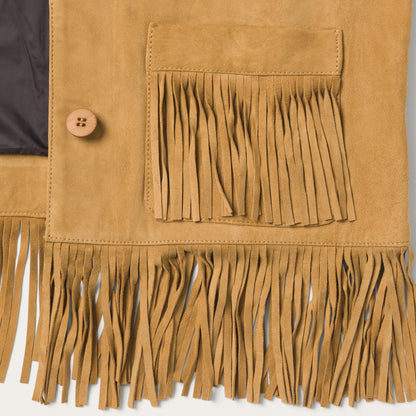Fringe Suede Jacket Tan - Stetson