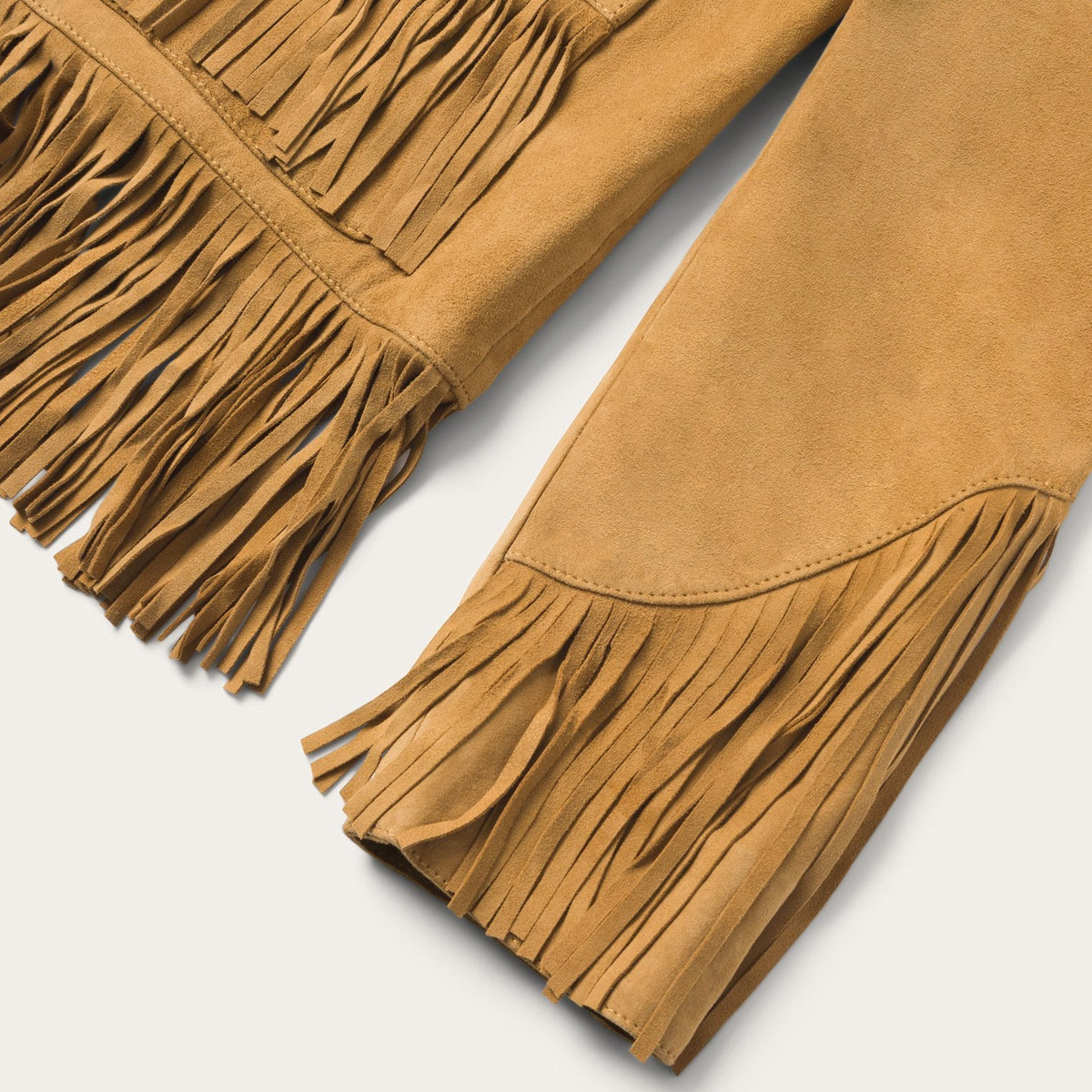 Fringe Suede Jacket Tan - Stetson