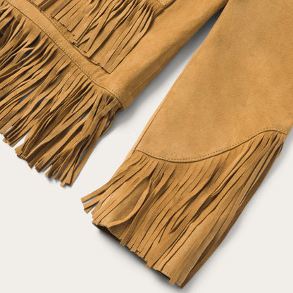 Fringe Suede Jacket Tan - Stetson