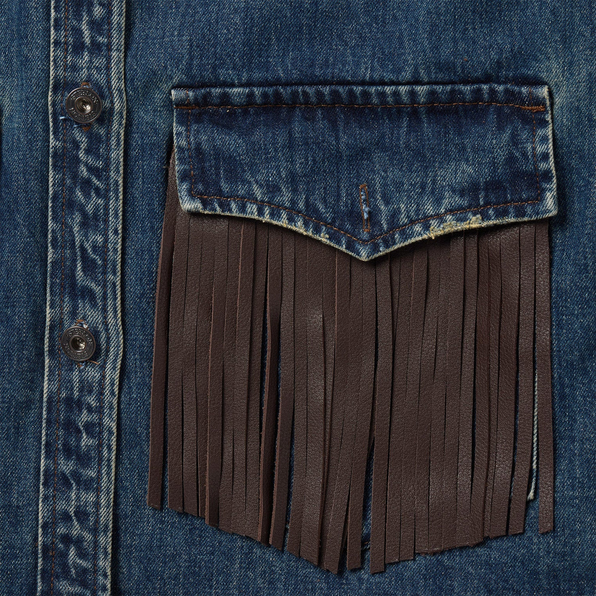 Dark Denim Fringe Jacket Blue - Stetson