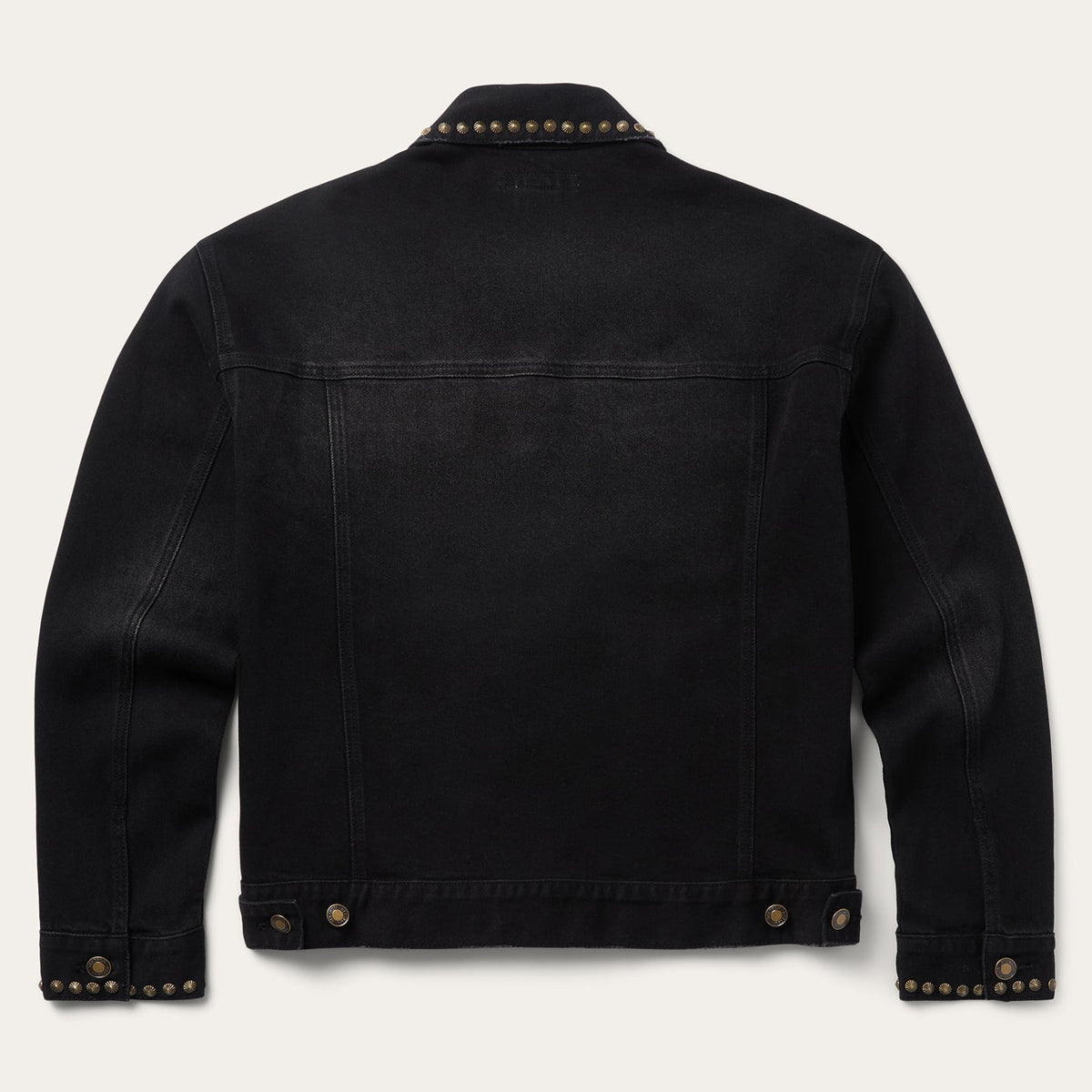 Studded Denim Jacket Black - Stetson