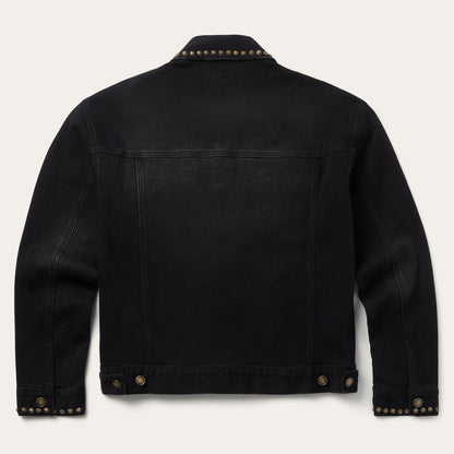 Studded Denim Jacket Black - Stetson