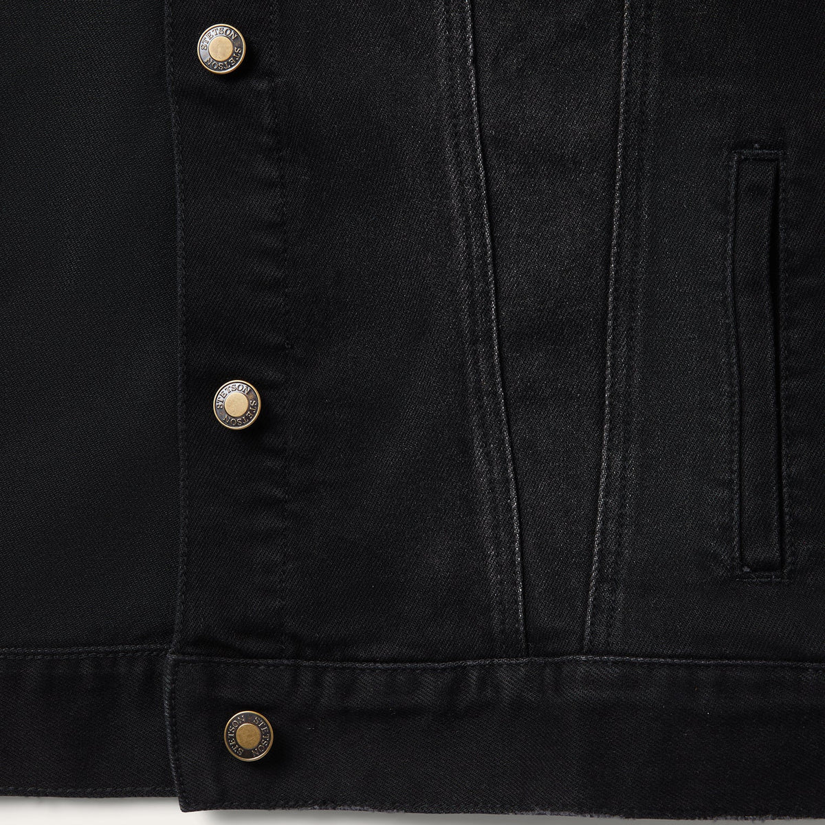 Studded Denim Jacket Black - Stetson