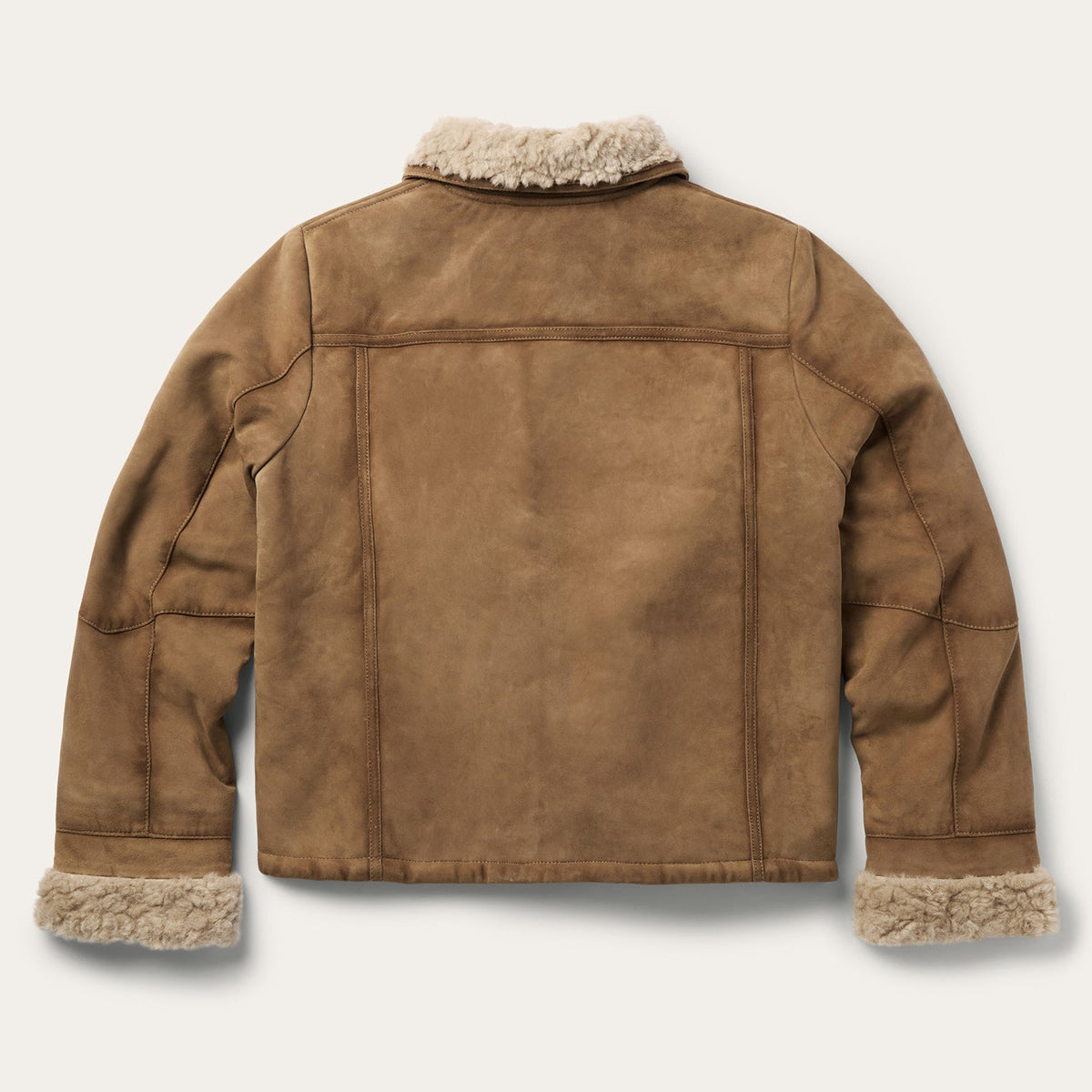 Suede Shearling Jacket Brown - Stetson