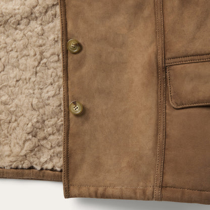 Suede Shearling Jacket Brown - Stetson