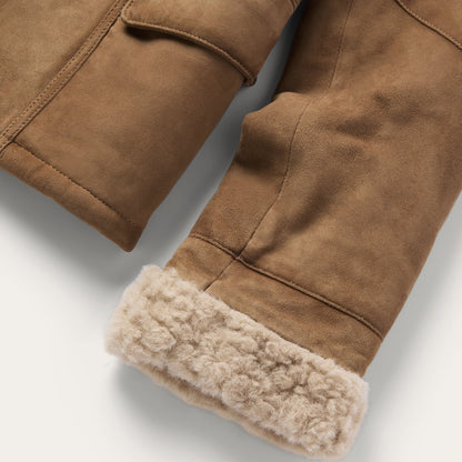 Suede Shearling Jacket Brown - Stetson