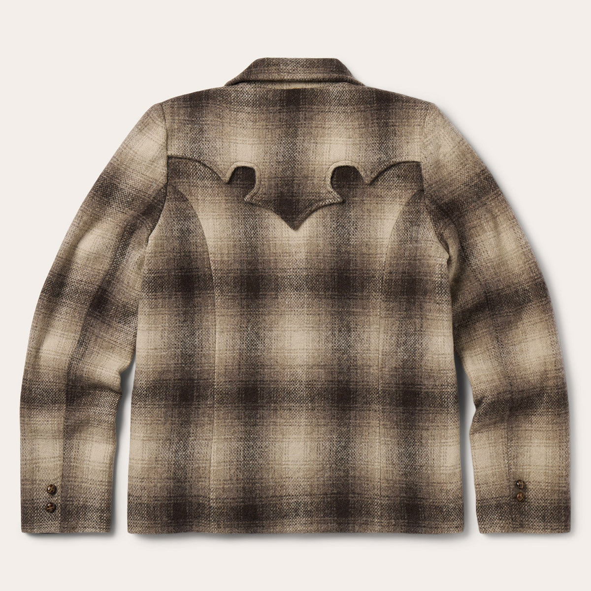 Wool Plaid Western Blazer Brown - Stetson